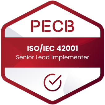 PECB ISO/IEC 42001 Senior Lead Implementer badge